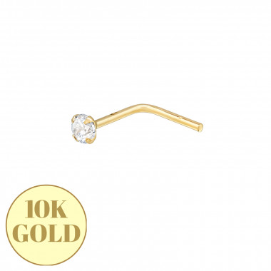 2mm 4 Prong - 10K Gold Nose Studs SD48905