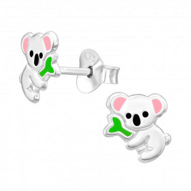 Koala - 925 Sterling Silver Kids Ear Studs SD45364