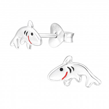 Shark - 925 Sterling Silver Kids Ear Studs SD47226