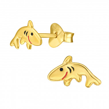 Shark - 925 Sterling Silver Kids Ear Studs SD47227