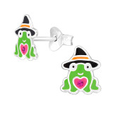 Magic Frog - 925 Sterling Silver Kids Ear Studs SD47228