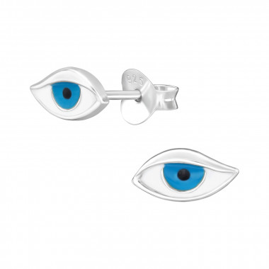 Evil Eye - 925 Sterling Silver Kids Ear Studs SD47946