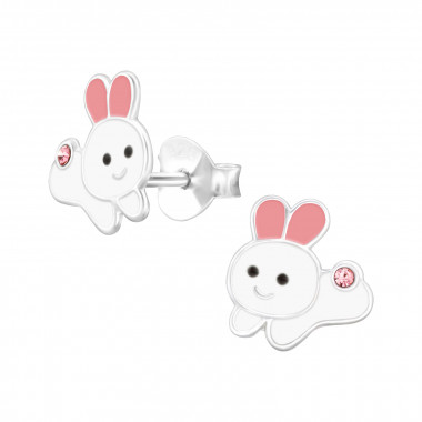 Rabbit - 925 Sterling Silver Kids Ear Studs SD48007