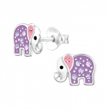 Elephant - 925 Sterling Silver Kids Ear Studs SD48008