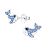 Dolphin - 925 Sterling Silver Kids Ear Studs SD48011