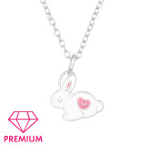 Rabbit - 925 Sterling Silver Kids Necklaces SD46400