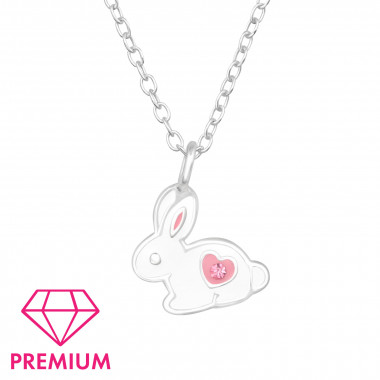 Rabbit - 925 Sterling Silver Kids Necklaces SD46400