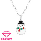 Snowman - 925 Sterling Silver Kids Necklaces SD48246