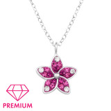 Flower - 925 Sterling Silver Kids Necklaces SD48247