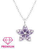 Flower - 925 Sterling Silver Kids Necklaces SD48249