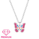 Butterfly - 925 Sterling Silver Kids Necklaces SD48384