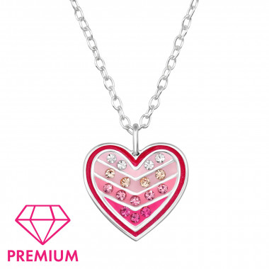 Heart - 925 Sterling Silver Kids Necklaces SD48707