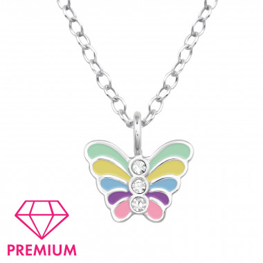 Butterfly - 925 Sterling Silver Kids Necklaces SD48779