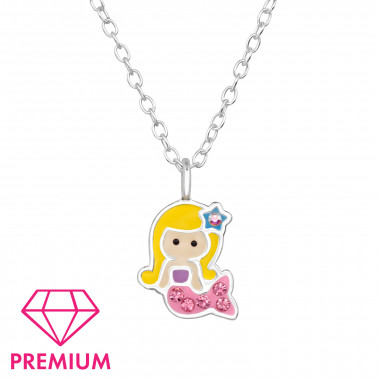 Mermaid - 925 Sterling Silver Kids Necklaces SD48781