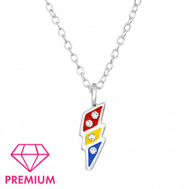 Thunderbolt - 925 Sterling Silver Kids Necklaces SD48815