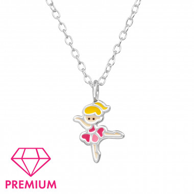 Ballerina - 925 Sterling Silver Kids Necklaces SD48817