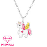 Unicorn - 925 Sterling Silver Kids Necklaces SD48939