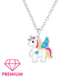 Unicorn - 925 Sterling Silver Kids Necklaces SD48940