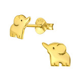 Elephant - 925 Sterling Silver Kids Plain Ear Studs SD20945