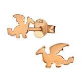 Dragon - 925 Sterling Silver Kids Plain Ear Studs SD23295