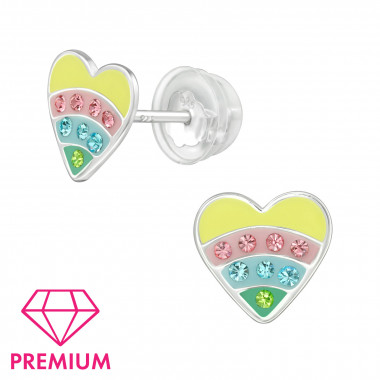 Heart - 925 Sterling Silver Premium Kids Jewelry SD39747