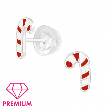 Candy Cane - 925 Sterling Silver Premium Kids Jewelry SD40731