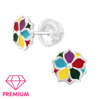 Flower - 925 Sterling Silver Premium Kids Jewelry SD46173