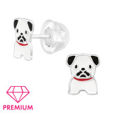 Pug Dog - 925 Sterling Silver Premium Kids Jewelry SD46295