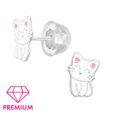 Cat - 925 Sterling Silver Premium Kids Jewelry SD46298