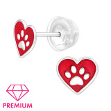 Heart Paw - 925 Sterling Silver Premium Kids Jewelry SD46424