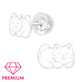 Cat - 925 Sterling Silver Premium Kids Jewelry SD46435