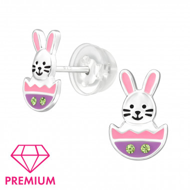 Easter Bunny - 925 Sterling Silver Premium Kids Jewelry SD48776