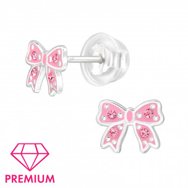 Bow - 925 Sterling Silver Premium Kids Jewelry SD48798