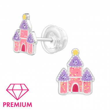 Castle - 925 Sterling Silver Premium Kids Jewelry SD48956