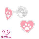 Heart Paw - 925 Sterling Silver Premium Kids Jewelry SD48962