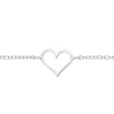 Heart - 925 Sterling Silver Bracelets SD44699