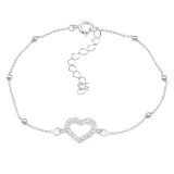 Heart - 925 Sterling Silver Bracelets SD45643