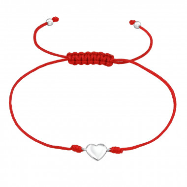 Heart - Leather Cord Corded Bracelets SD47504