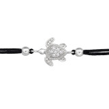 Turtle - 925 Sterling Silver Corded Bracelets SD49405