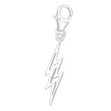 Thunderbolt - 925 Sterling Silver Clasp Charms SD44432