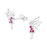 Angel - 925 Sterling Silver Stud Earrings with CZ SD47855