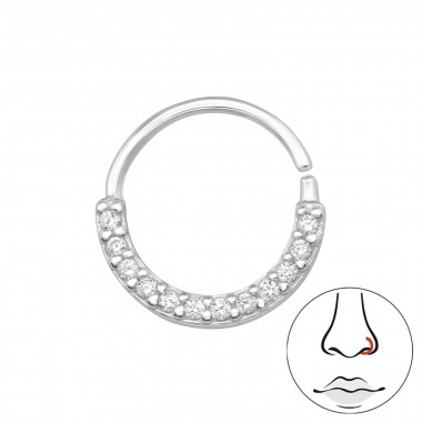 Circle - 925 Sterling Silver Nose Studs SD48373