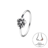 Flower - 925 Sterling Silver Nose Studs SD49255