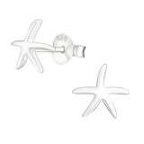 Starfish - 925 Sterling Silver Simple Stud Earrings SD21732