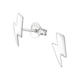 Lightning - 925 Sterling Silver Simple Stud Earrings SD23493