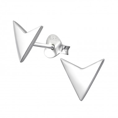 Arrow Head - 925 Sterling Silver Simple Stud Earrings SD29360