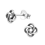 Celtic - 925 Sterling Silver Simple Stud Earrings SD31428