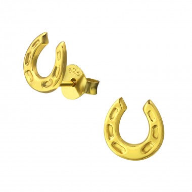 Horseshoe - 925 Sterling Silver Simple Stud Earrings SD31797