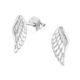 Wing - 925 Sterling Silver Simple Stud Earrings SD37252