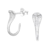 Cobra - 925 Sterling Silver Simple Stud Earrings SD40397